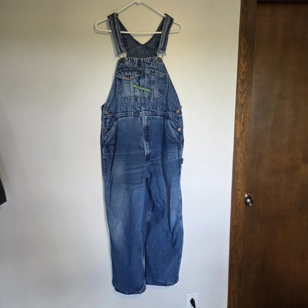 Key Imperial Aristocrat Denim Bib Overalls Mens 42x30 100% Cotton Workwear 17754